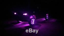 Set of LED Wheel Ring Lights Dream Color Chaser Flowing LED Car Truck Blue-tooth