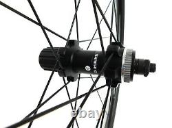 Shimano MT55 26 MTB Wheelset CL Disc Brake Wheels 15mm Front QR Rear Black 897