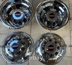 Sierra 3500HD 17 Stainless Steel Dually Wheel Simulator Set for 2011Current