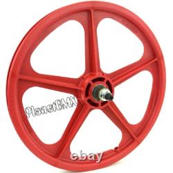 Skyway BMX 20 Tuff Wheels RED 9-TOOTH DRIVER retro NEW wheelset 3/8 14MM