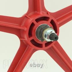 Skyway BMX 20 Tuff Wheels RED 9-TOOTH DRIVER retro NEW wheelset 3/8 14MM