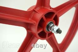 Skyway BMX 20 Tuff Wheels RED 9-TOOTH DRIVER retro NEW wheelset 3/8 14MM