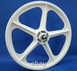 Skyway BMX 20 Tuff Wheels WHITE retro NEW wheelset sealed bearings 3/8 axles