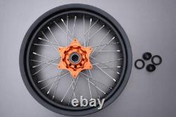 Spoked Supermoto Front + Rear Wheels Rims KTM SXF 450 SX-F 2017-2018 17/17