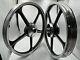 Sport Rims Honda C70 Passport 1 Pair Black With Bearing Bush 5 SPOKES 17 in