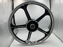 Sport Rims Honda C70 Passport 1 Pair Black With Bearing Bush 5 SPOKES 17 in