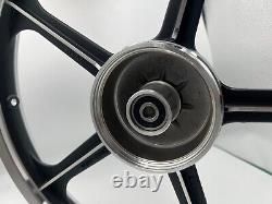 Sport Rims Honda C70 Passport 1 Pair Black With Bearing Bush 5 SPOKES 17 in
