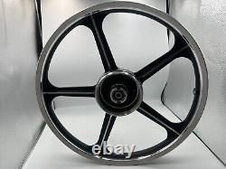 Sport Rims Honda C70 Passport 1 Pair Black With Bearing Bush 5 SPOKES 17 in