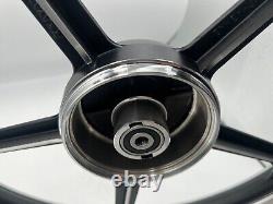 Sport Rims Honda C70 Passport 1 Pair Black With Bearing Bush 5 SPOKES 17 in