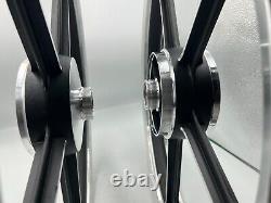 Sport Rims Honda C70 Passport 1 Pair Black With Bearing Bush 5 SPOKES 17 in