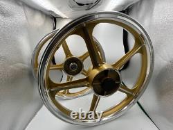 Sport Rims Honda C70 Passport 1 Pair Gold With Bearing Bush 5 SPOKES 17 in