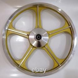 Sport Rims Honda C70 Passport 1 Pair Gold With Bearing Bush 5 SPOKES 17 in
