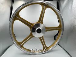 Sport Rims Honda C70 Passport 1 Pair Gold With Bearing Bush 5 SPOKES 17 in