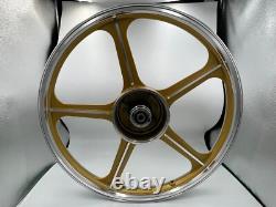 Sport Rims Honda C70 Passport 1 Pair Gold With Bearing Bush 5 SPOKES 17 in