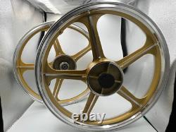 Sport Rims Honda C70 Passport 1 Pair Gold With Bearing Bush 5 SPOKES 17 in