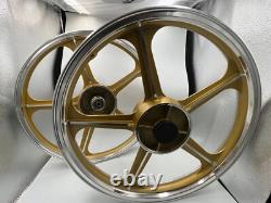 Sport Rims Honda C70 Passport 1 Pair Gold With Bearing Bush 5 SPOKES 17 in