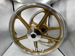 Sport Rims Honda C70 Passport 1 Pair Gold With Bearing Bush 5 SPOKES 17 in