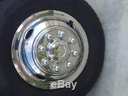 Steel Chevy GMC 16 8 Lug Dual Wheel Simulators Dually hubcaps Liners Covers