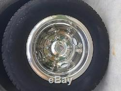 Steel Chevy GMC 16 8 Lug Dual Wheel Simulators Dually hubcaps Liners Covers
