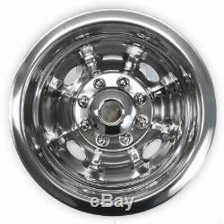 Steel Wheel Simulators Dually 8 Lug Rim Skins Liners Covers for Chevy GMC 16 Du