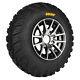 SunF 27x9R12 A043 ATV Tire & Black Machined 12x7 TSY Fujin 4x110 5+2 Rim Wheel