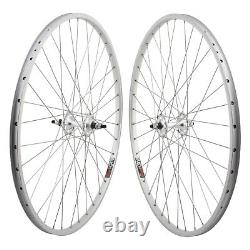 Sun CR18 Silver Track Bike Fixed Gear Singlespeed Wheels Wheelset 36h DT Spokes