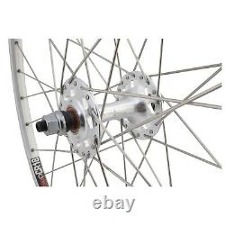 Sun CR18 Silver Track Bike Fixed Gear Singlespeed Wheels Wheelset 36h DT Spokes