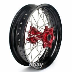 Supermoto 17 Front Rear Wheel Set for Honda CRF250R CRF450R 04-12 CR125R CR250R