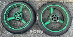 Suzuki Bandit Gsf 650s Gsf Front And Rear Wheels Good Tyres Pair 2009-2012 K9