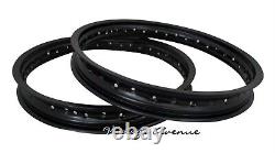 Suzuki Pe175 Rm100 Rm125 Aluminium (black) Wheel Rim Front 21 Rear 18
