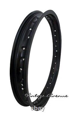 Suzuki Pe175 Rm100 Rm125 Aluminium (black) Wheel Rim Front 21 Rear 18