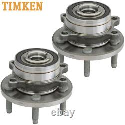 TIMKEN (2) Front / Rear Wheel Bearing & Hub For 2011-2018 Ford Explorer HA590446
