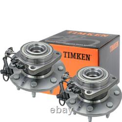 TIMKEN Pair Front Wheel Bearing HubFor4WD 2011-2018 GMC Chevy 2500HD 3500HD
