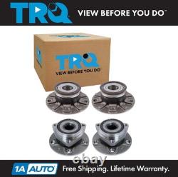 TRQ Wheel Hub Bearings Assembly Set Front & Rear Fits Audi Volkswagen