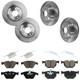 TRW KIT-073024-1105 Brake Disc and Pad Kits 4-Wheel Set Front & Rear for 335d