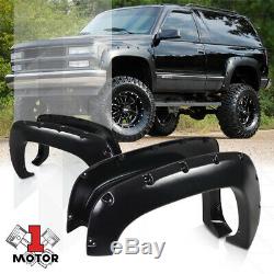 Textured Pocket Rivet Fender Wheel Flares for 88-99 Chevy/GMC C/K Tahoe/Yukon