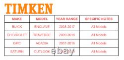 Timken Front Wheel Bearing Hub Set for Buick Enclave Chevy Traverse 2009-2017