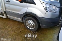 To Fit 14+ Ford Transit MK8 Luton Body Minibus 16 Front & Rear Wheel Trims