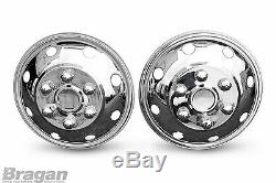 To Fit Ford Transit 16 Front & Rear Dual Twin Wheel Trim Covers Full Set