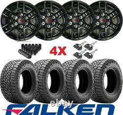 Trd Black Wheels Rims Tires 265 70 17 Falken Wildpeak A/t3w Package 2020