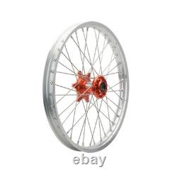 Tusk 1934950199 Impact Complete Front/Rear Wheel Package 1.60x21/2.15x18 Silver