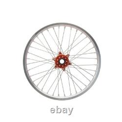 Tusk 1934950199 Impact Complete Front/Rear Wheel Package 1.60x21/2.15x18 Silver