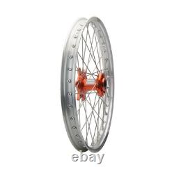Tusk 1934950199 Impact Complete Front/Rear Wheel Package 1.60x21/2.15x18 Silver
