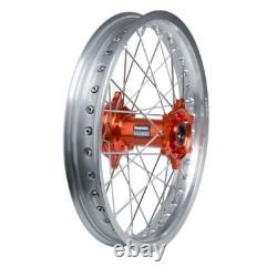 Tusk 1934950199 Impact Complete Front/Rear Wheel Package 1.60x21/2.15x18 Silver