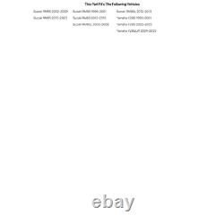 Tusk Impact Complete Front & Rear Wheel 1.40 x 17 / 1.60 x 14 Black Rim/Silver