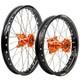 Tusk Impact Complete Front & Rear Wheel 1.40 x 19 / 1.85 x 16 Black Rim/Silver