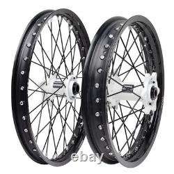 Tusk Impact Complete Front & Rear Wheel 1.60 x 21 / 2.15 x 18 Black Rim/Black