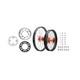 Tusk Impact Complete Front/Rear Wheel Package 1.60 x 21 / 2.15 x 19 Black