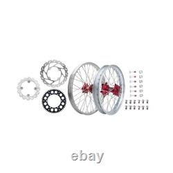 Tusk Impact Complete Front/Rear Wheel Package 1.60 x 21 / 2.15 x 19 Silver