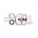 Tusk Impact Complete Front/Rear Wheel Package 1.60 x 21 / 2.15 x 19 Silver